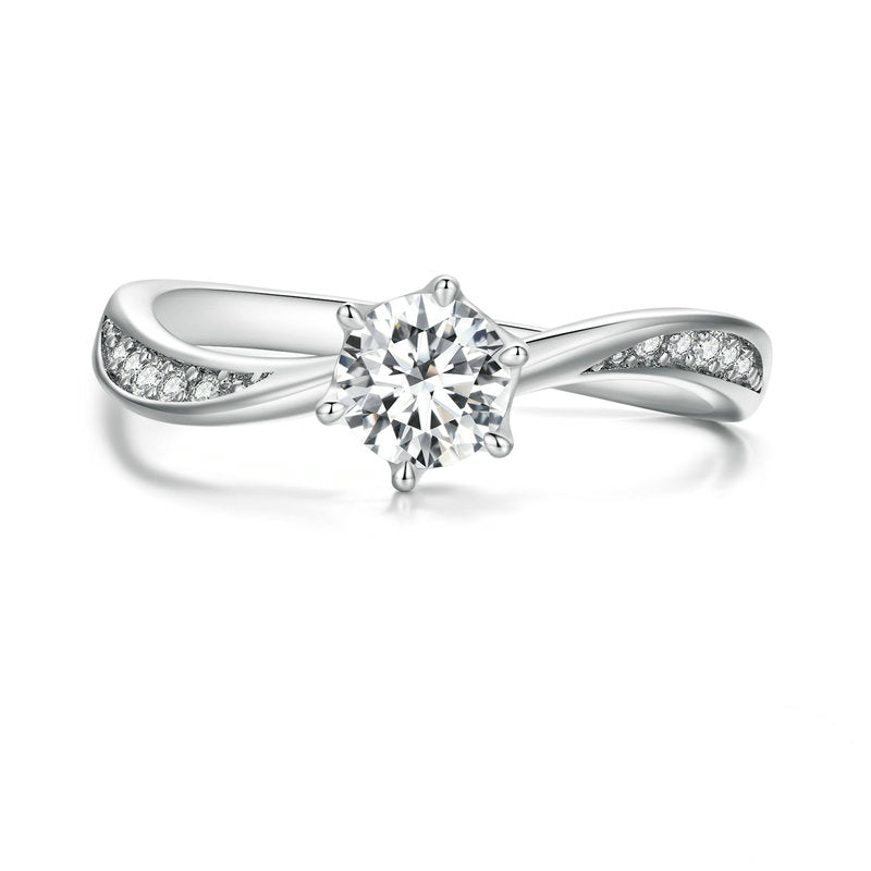 Anello brillante argento