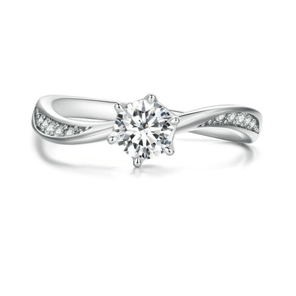 Anello brillante argento