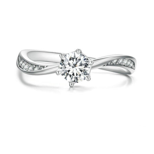 Anello brillante argento