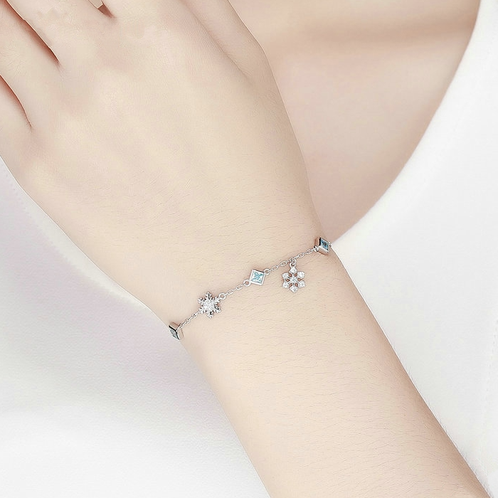 Bracciale argento fiocchi
