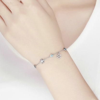 Bracciale argento fiocchi
