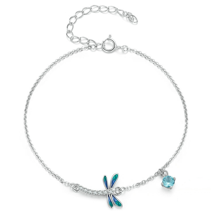 Bracciale libellula azzurra