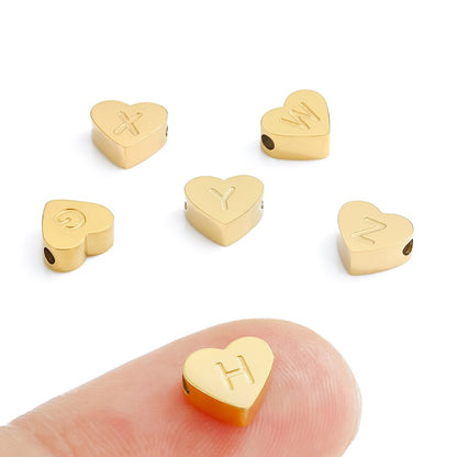 Bracciale personalizzato con cuore d'oro
