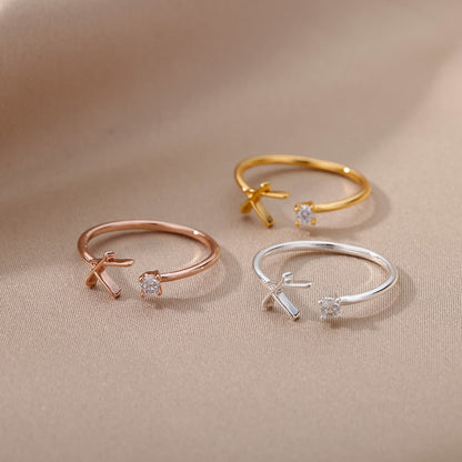 Anello lettera oro