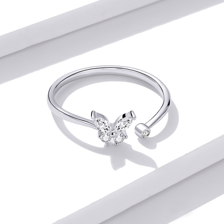 Anello aperto farfalla