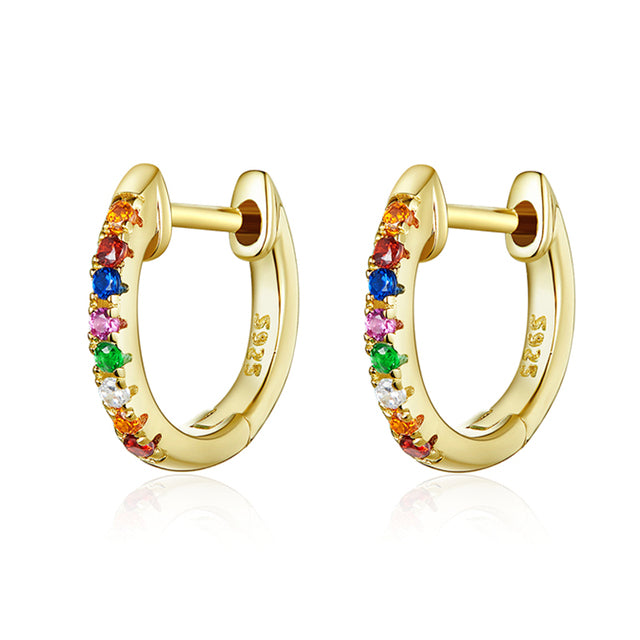 Orecchini oro colorati