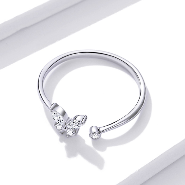 Anello aperto farfalla