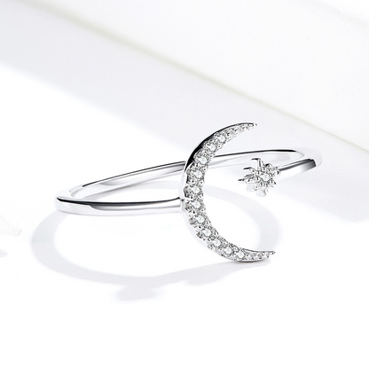 Anello mezzaluna stella