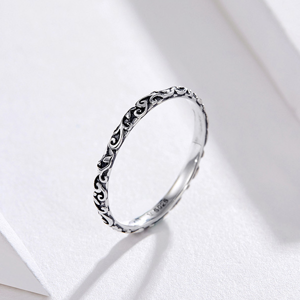 Anello fantasia argento