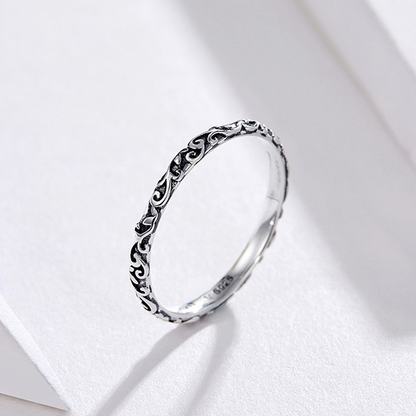 Anello fantasia argento