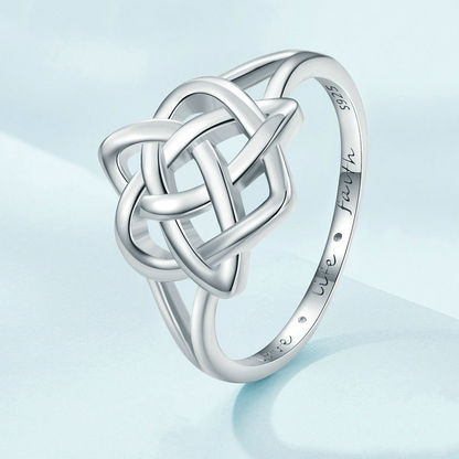 Anello intrecciato argento