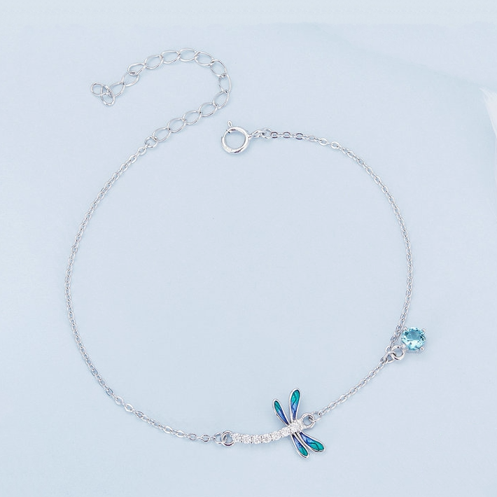 Bracciale libellula azzurra