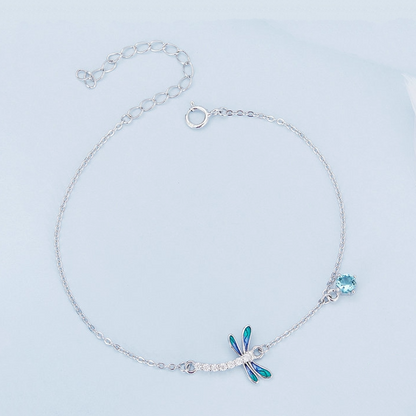 Bracciale libellula azzurra