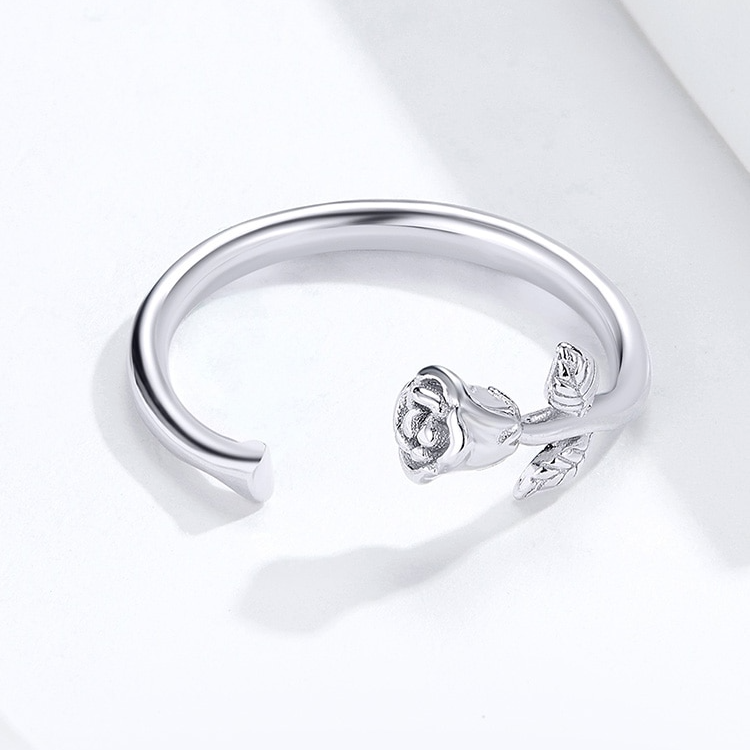 Anello fiore rosa