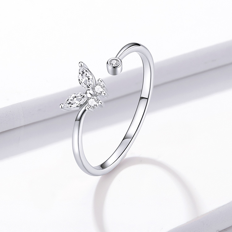 Anello aperto farfalla