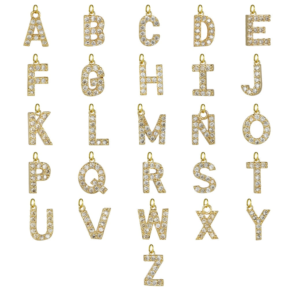 Bracciale lettera oro