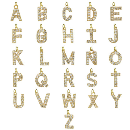 Bracciale lettera oro