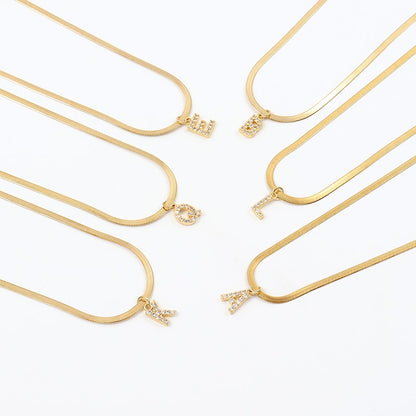 Collana lettera oro