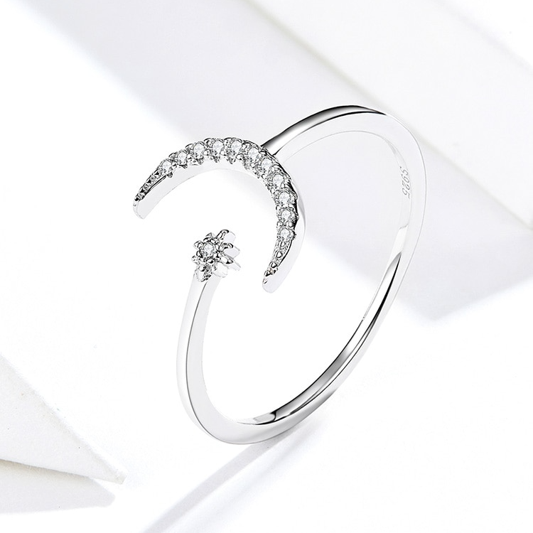 Anello mezzaluna stella