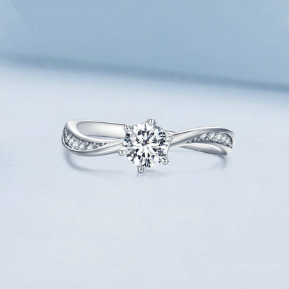 Anello brillante argento
