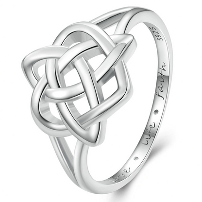 Anello intrecciato argento
