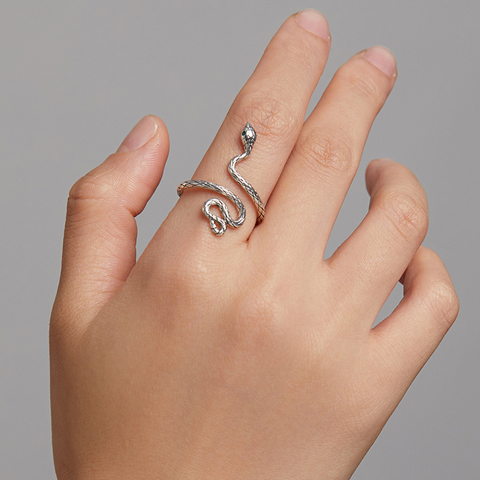 Anello spirale serpente