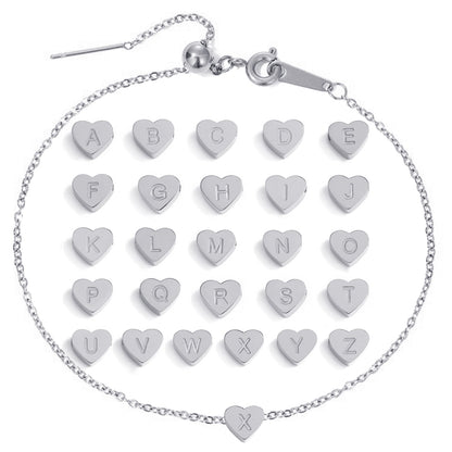 Bracciale personalizzato con cuore d'oro