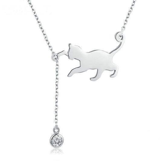 Collana gatto giocoso