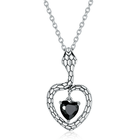 Ciondolo serpente cuore
