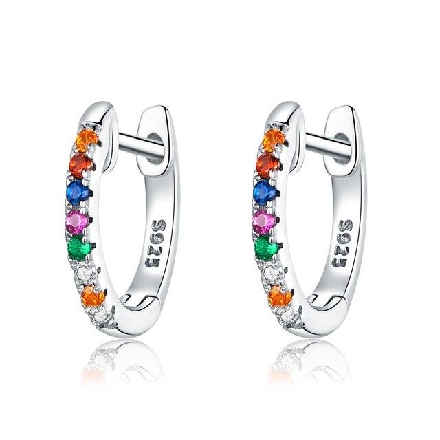Orecchini argento colorati