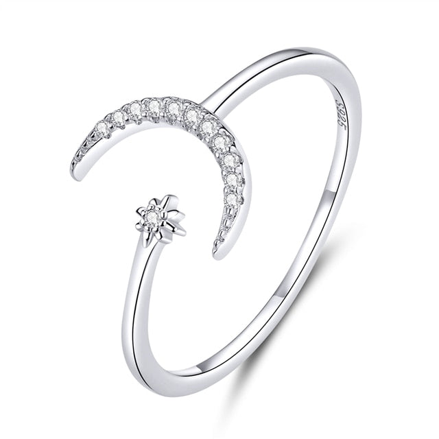 Anello mezzaluna stella