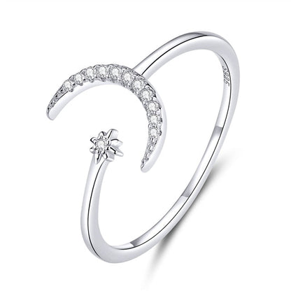 Anello mezzaluna stella