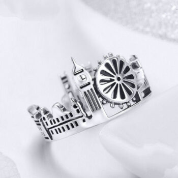 Donna 14K Rosa Placcato Oro 2Ct Finto Blu Gemma Orecchini Regalo
