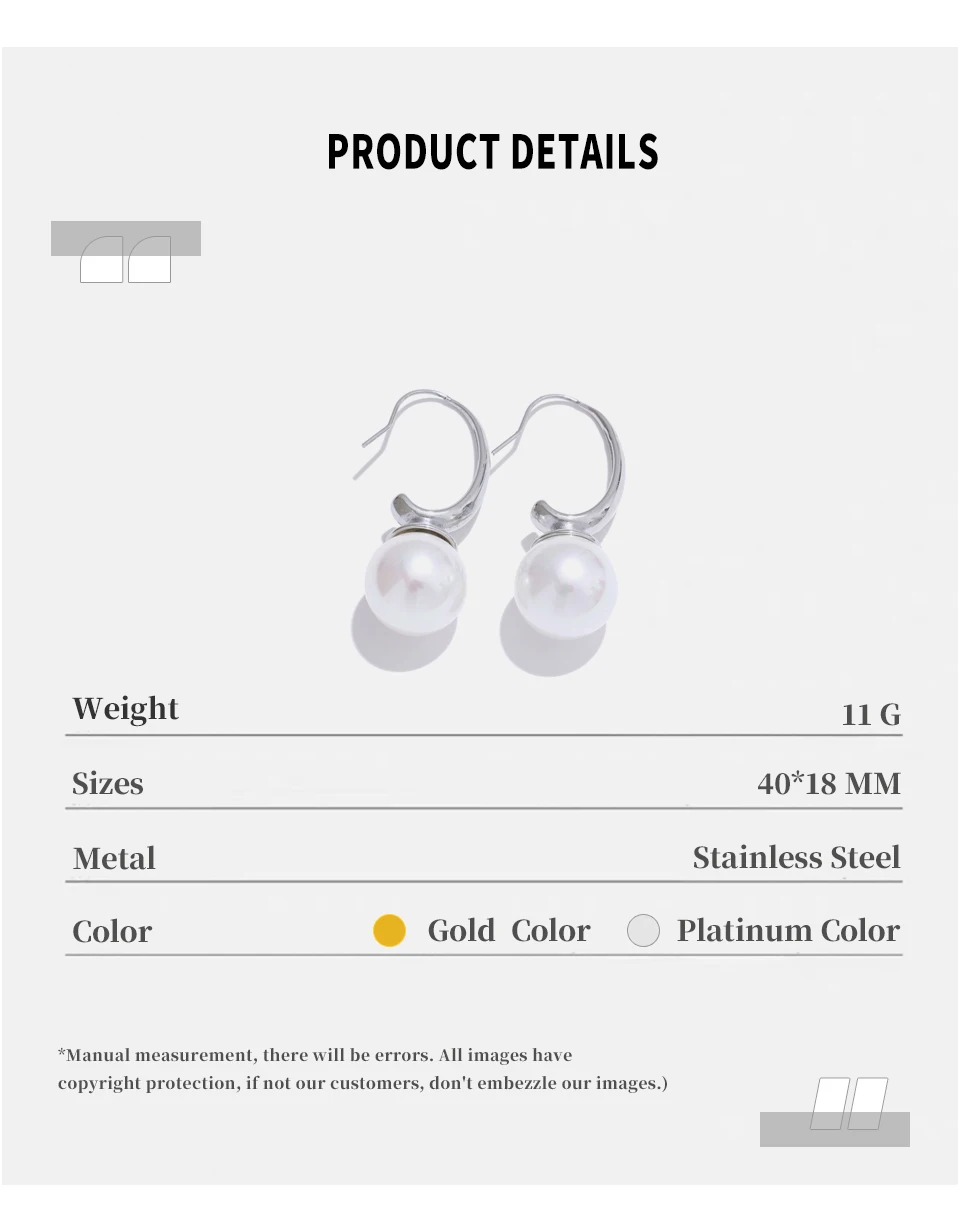 Orecchini a Cerchio Adelemoon - Perle Luminose di Stile - immagine 15