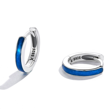 Orecchini A Cerchio Huggie Huggie In Argento Sterling 925 - Foto 7