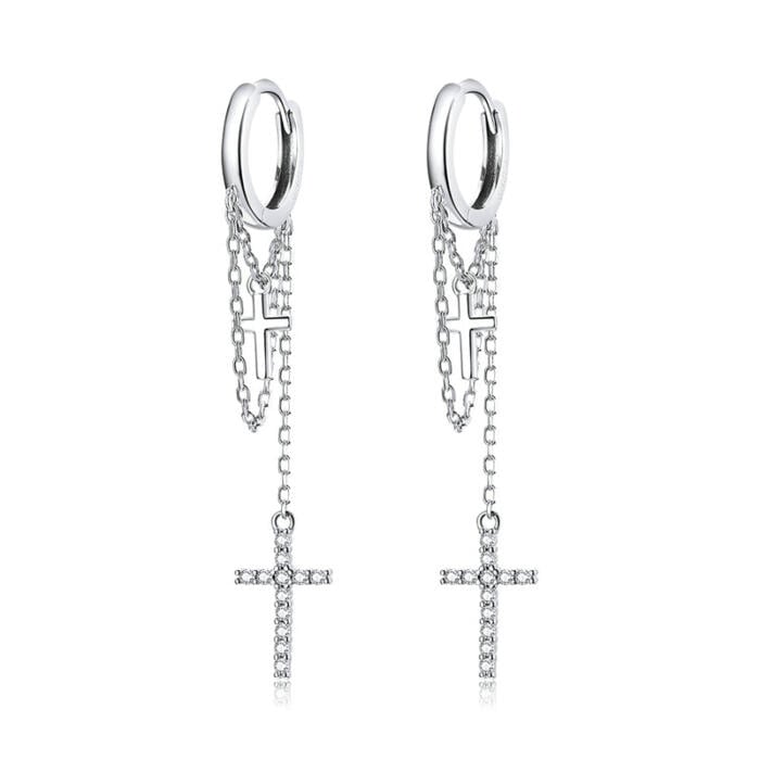 Elli, orecchini da donna, chiusura davanti e dietro, motivo: stelle, argento 925 parzialmente placcato oro, cristallo bianco taglio brillante - 0305230415